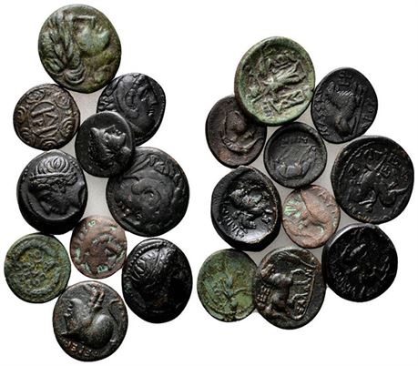 Mixture of 10 Ancient Greek Coins
