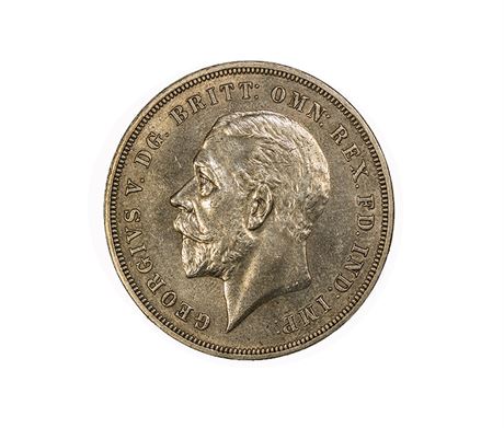 George V British Silver Crown Coin 1935
