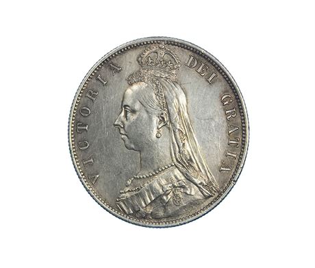 1888 Queen Victoria Silver Milled Halfcrown
